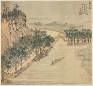 《湖州十八景图》吕山汇
