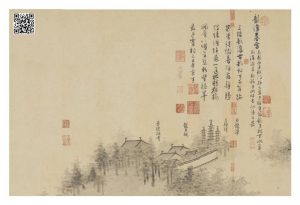 （元）吴镇《嘉禾八景》之龙潭暮云